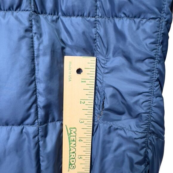 The North Face Down Puffer Jacket Women Blue Long Quilted Parka Small FLAWED - Picture 8 of 16